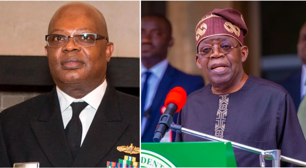 Vice Admiral Ibok-Ete Ekwe Ibas + Tinubu