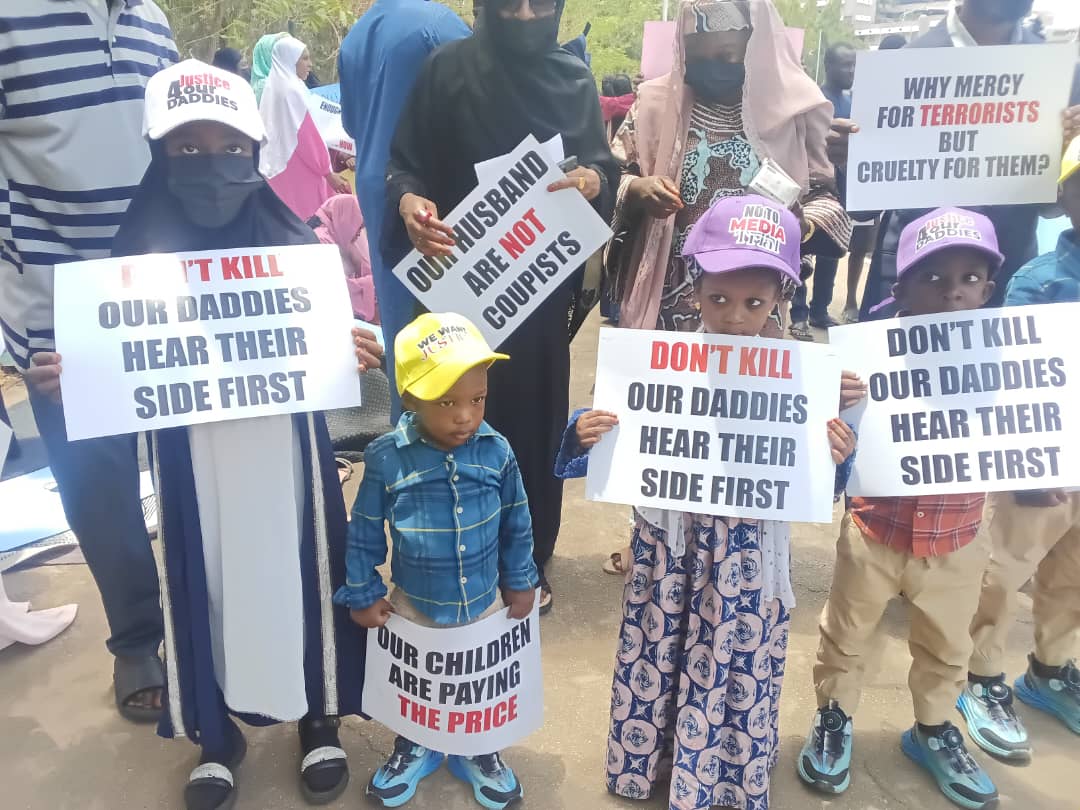 Families Protest Detention Of Officers Over Alleged Coup Plot