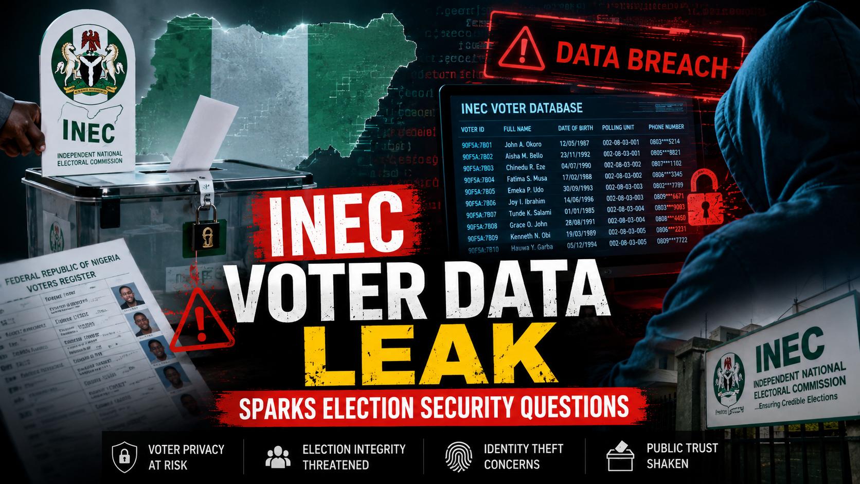 INEC Voter Data Leak Sparks Election Security Questions
