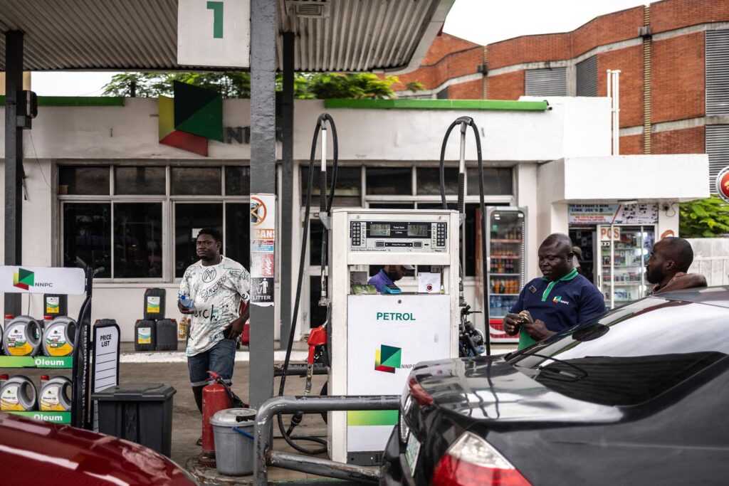 Petrol depot and fuel storage tanks in Nigeria