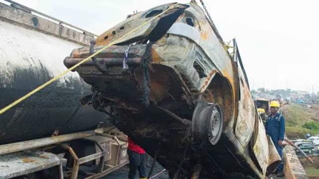 Otedola Bridge tanker fire