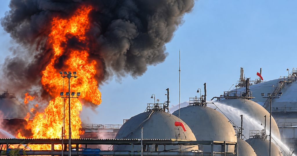 Reported Houthi attack on a Saudi oil refinery